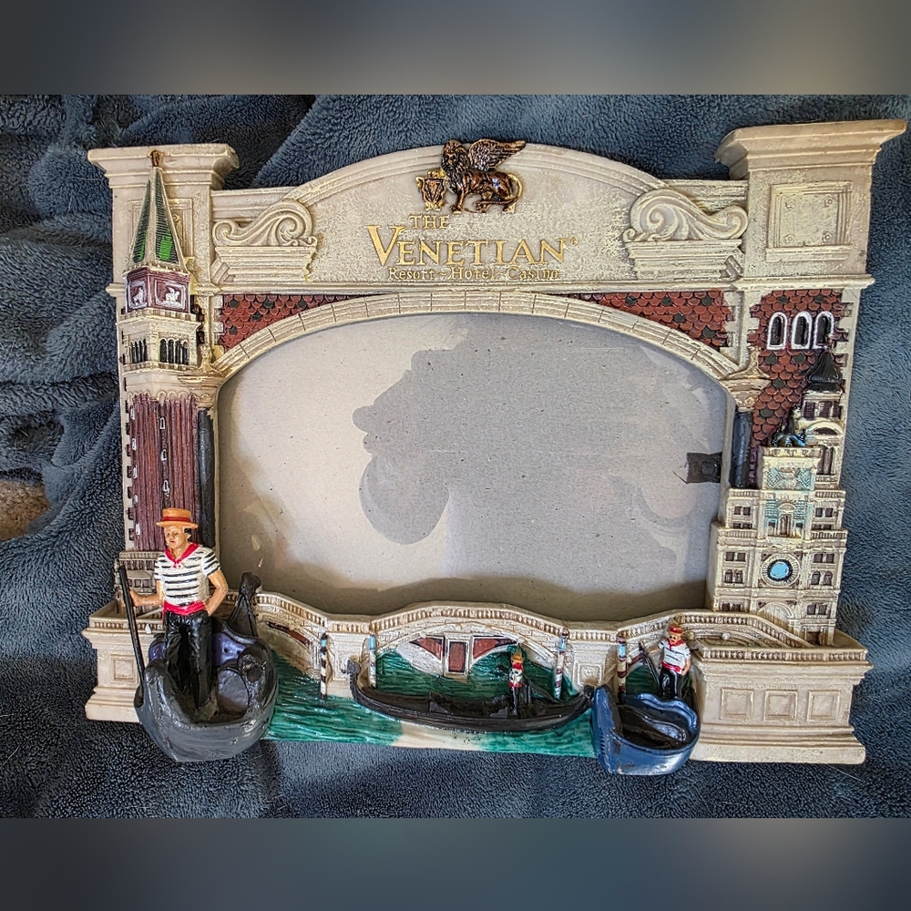 Venetian Gondola Picture Frame From LAS VEGAS- 9×11 Inches